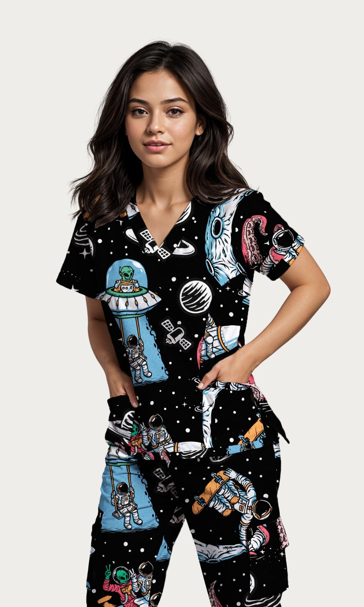 Haut de gommage intergalactique