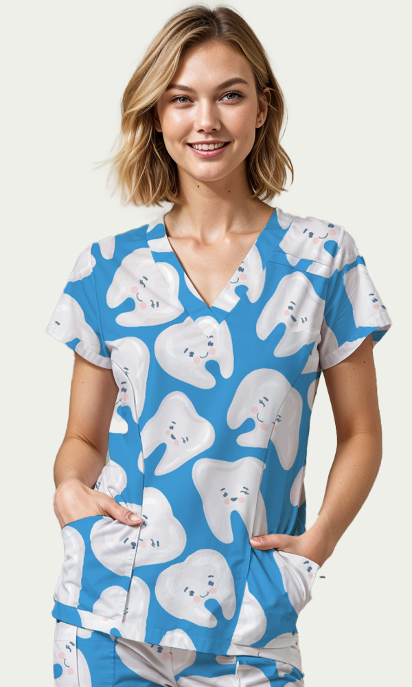 Scrub Top Fresh Teeth Women
