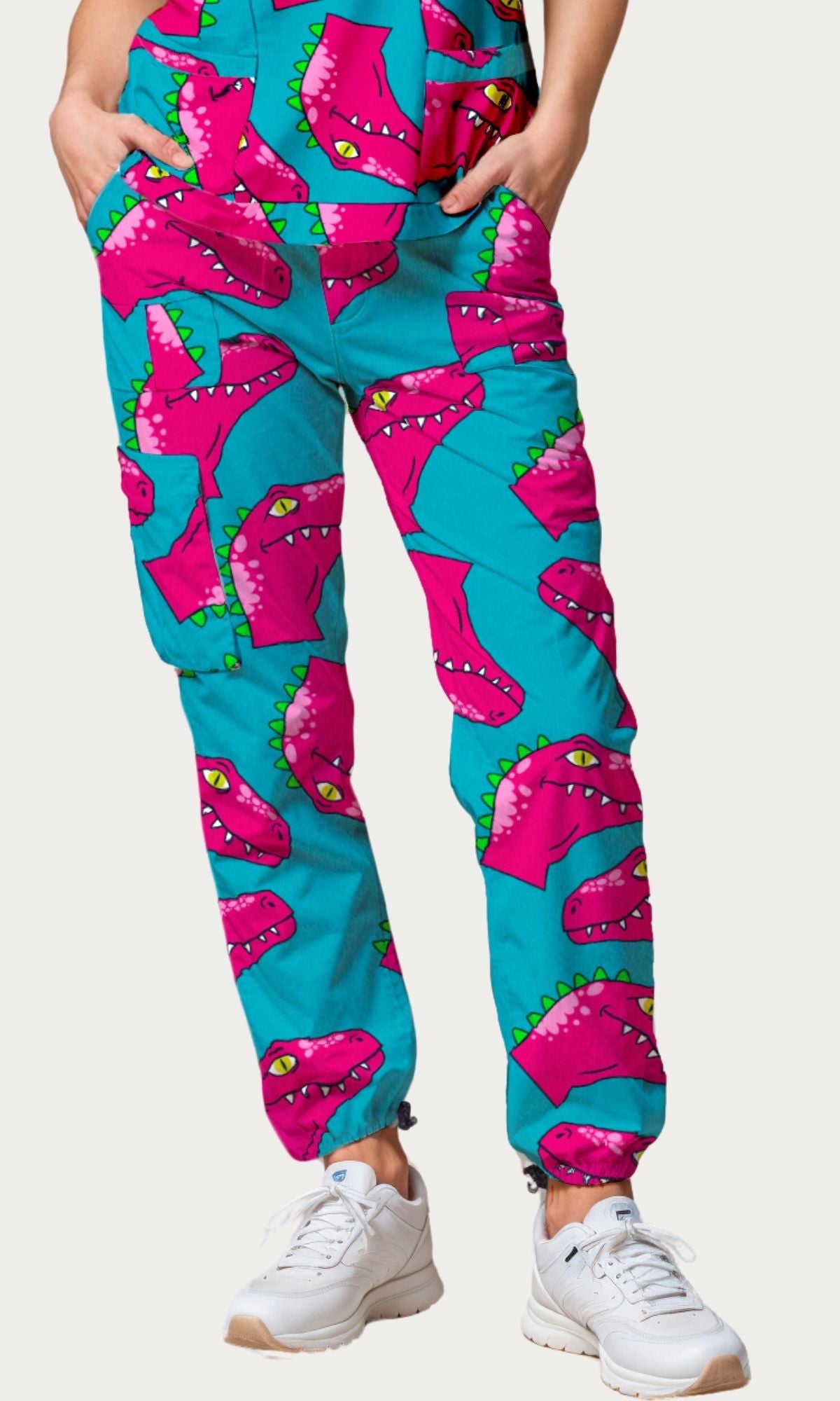 Scrub Pants Pink Rex Women