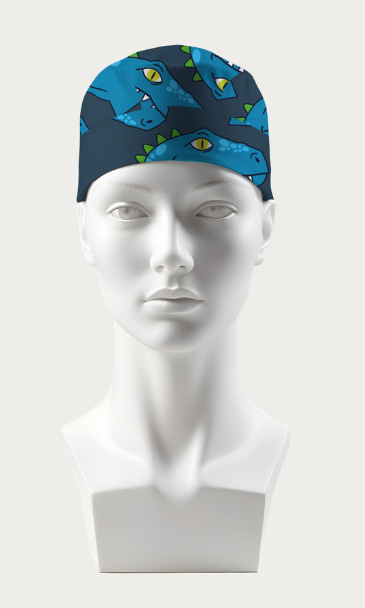 Bonnet médical Rex bleu