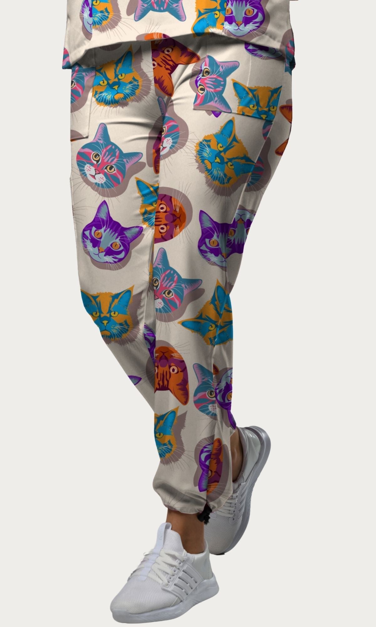 Scrub Pants Crazy Kats Women