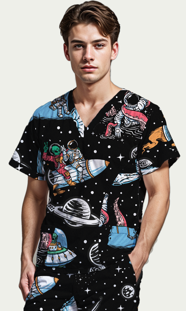 Scrub Top Intergalactic Men
