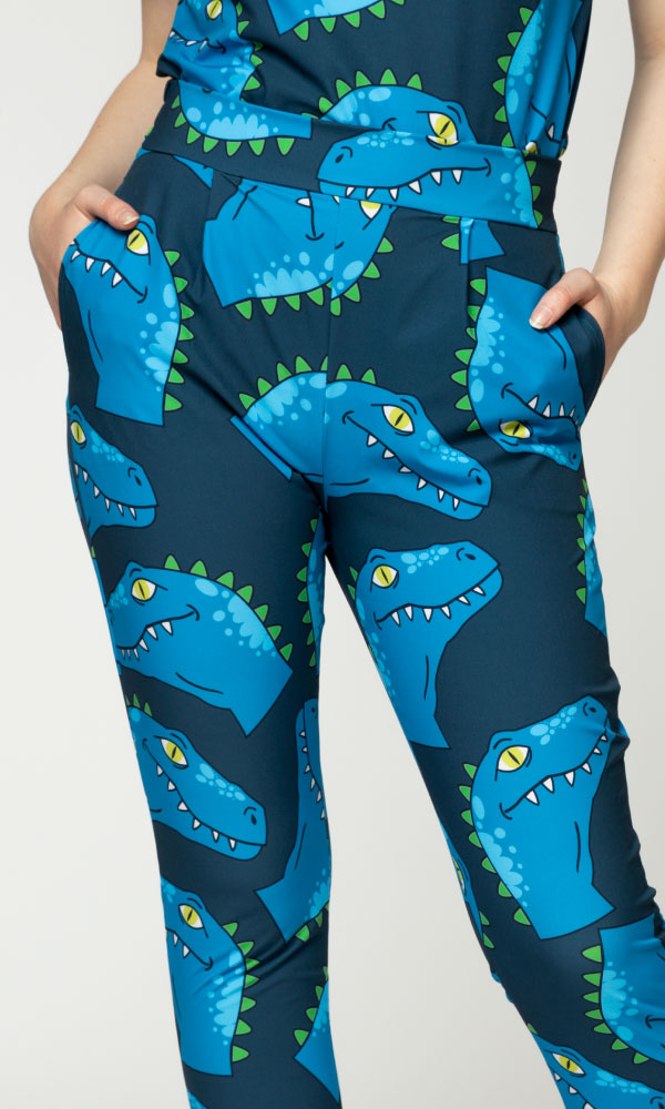 Scrub Pants Blue Rex Women