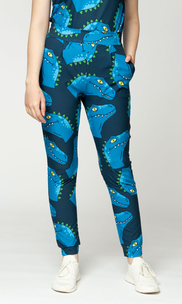 Scrub Pants Blue Rex Women