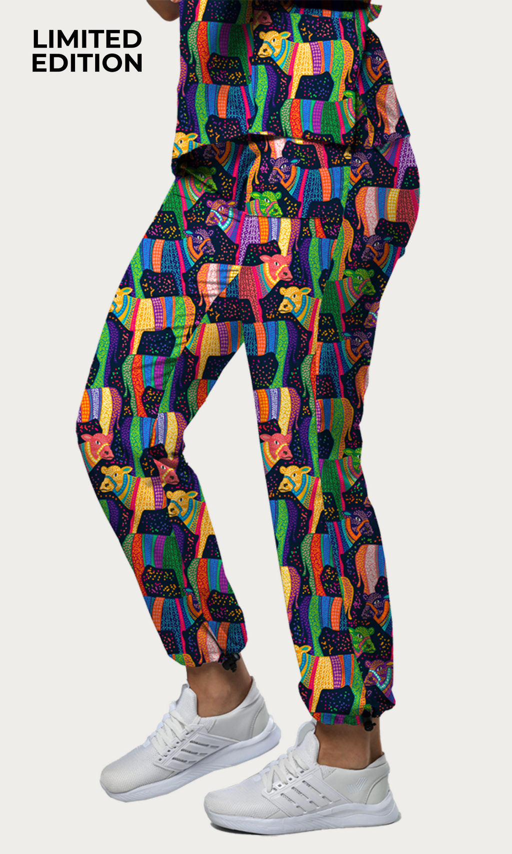 Scrub Pants Cows Parade Women