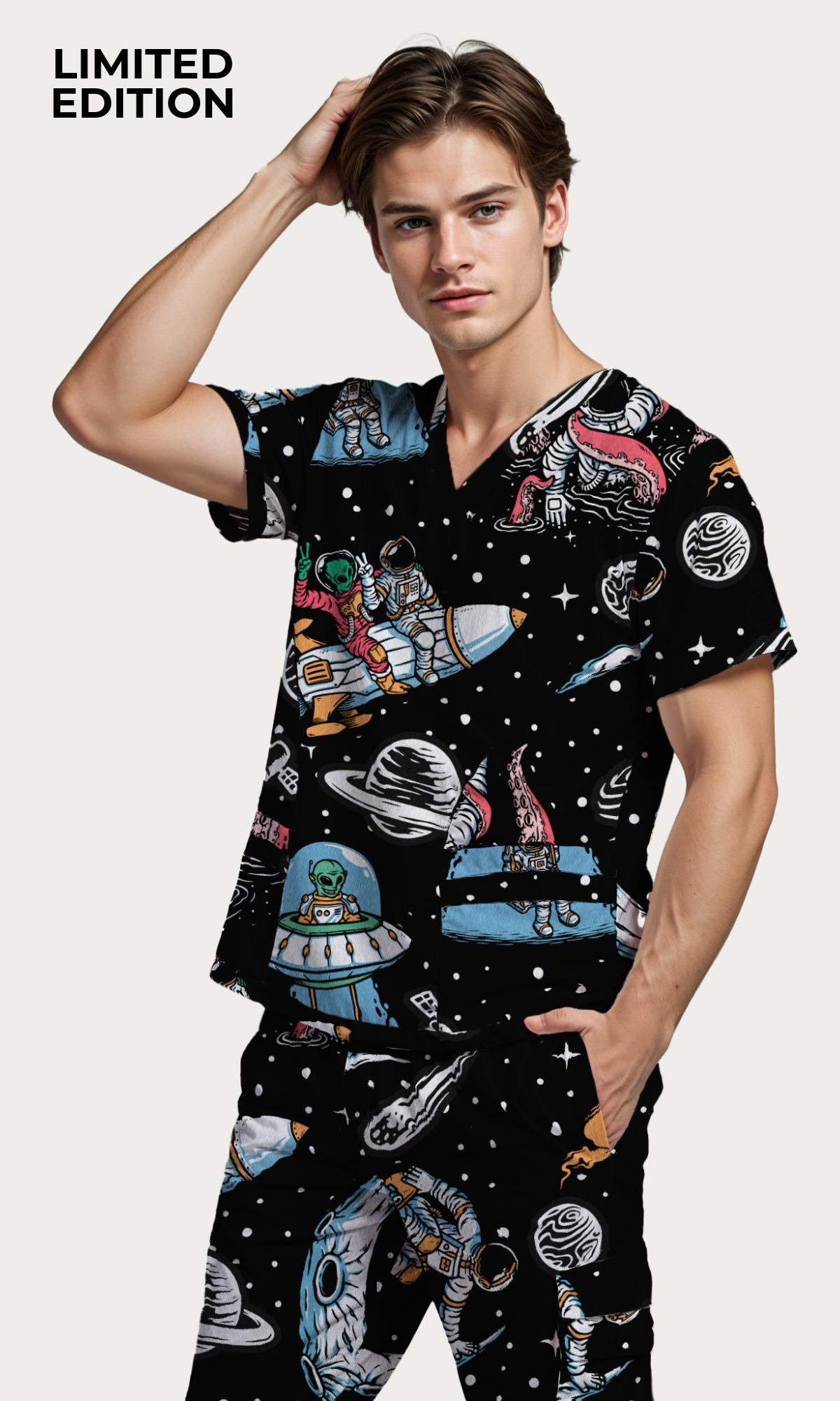 Scrub Top Intergalactic Men