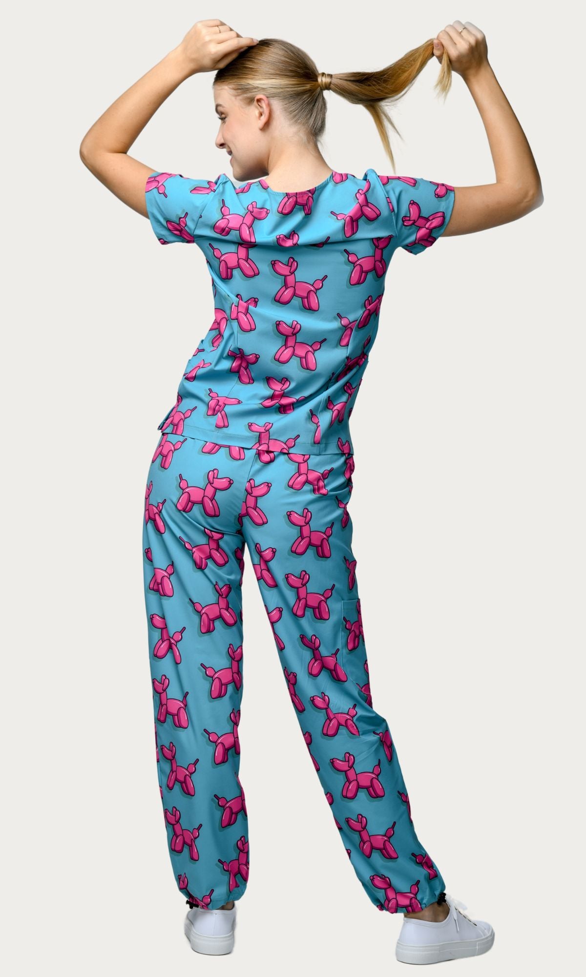 Scrub Pants Balloon Dog Women