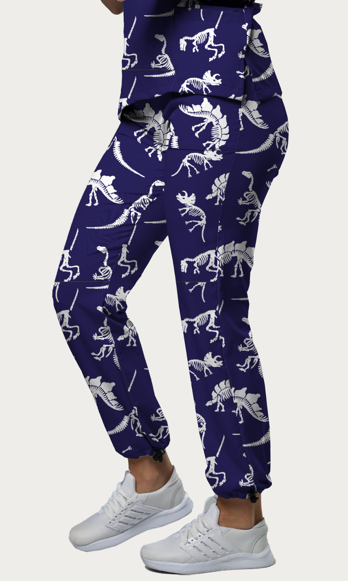 Scrub Pants Jurassic Fossil Women