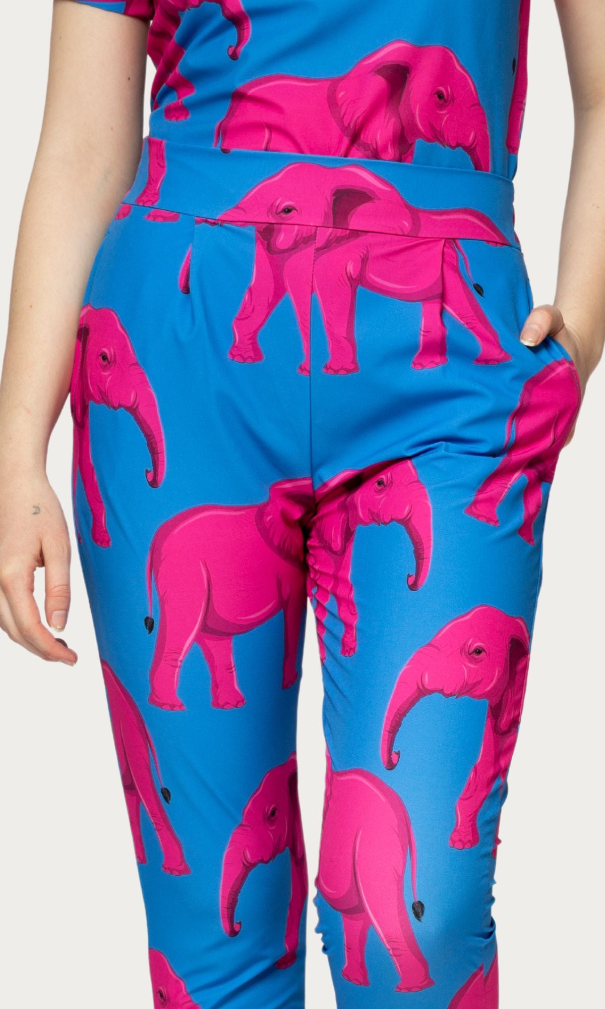 Scrub Pants Elephants Women