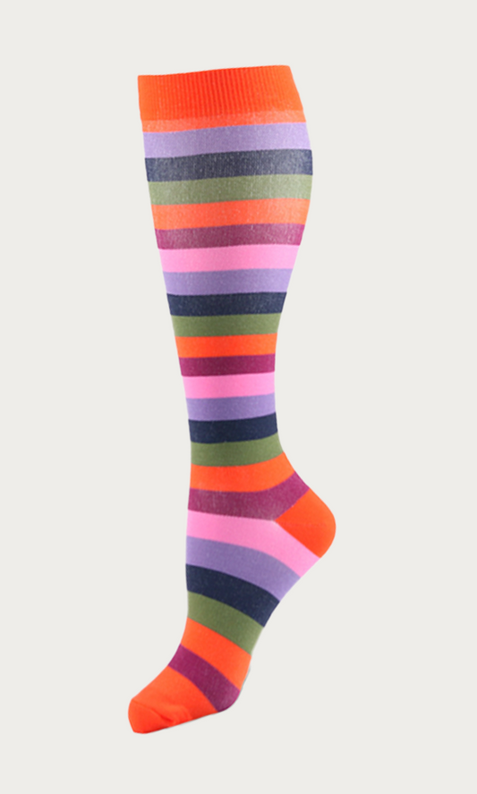"Vibe Stripes" Compression Socks